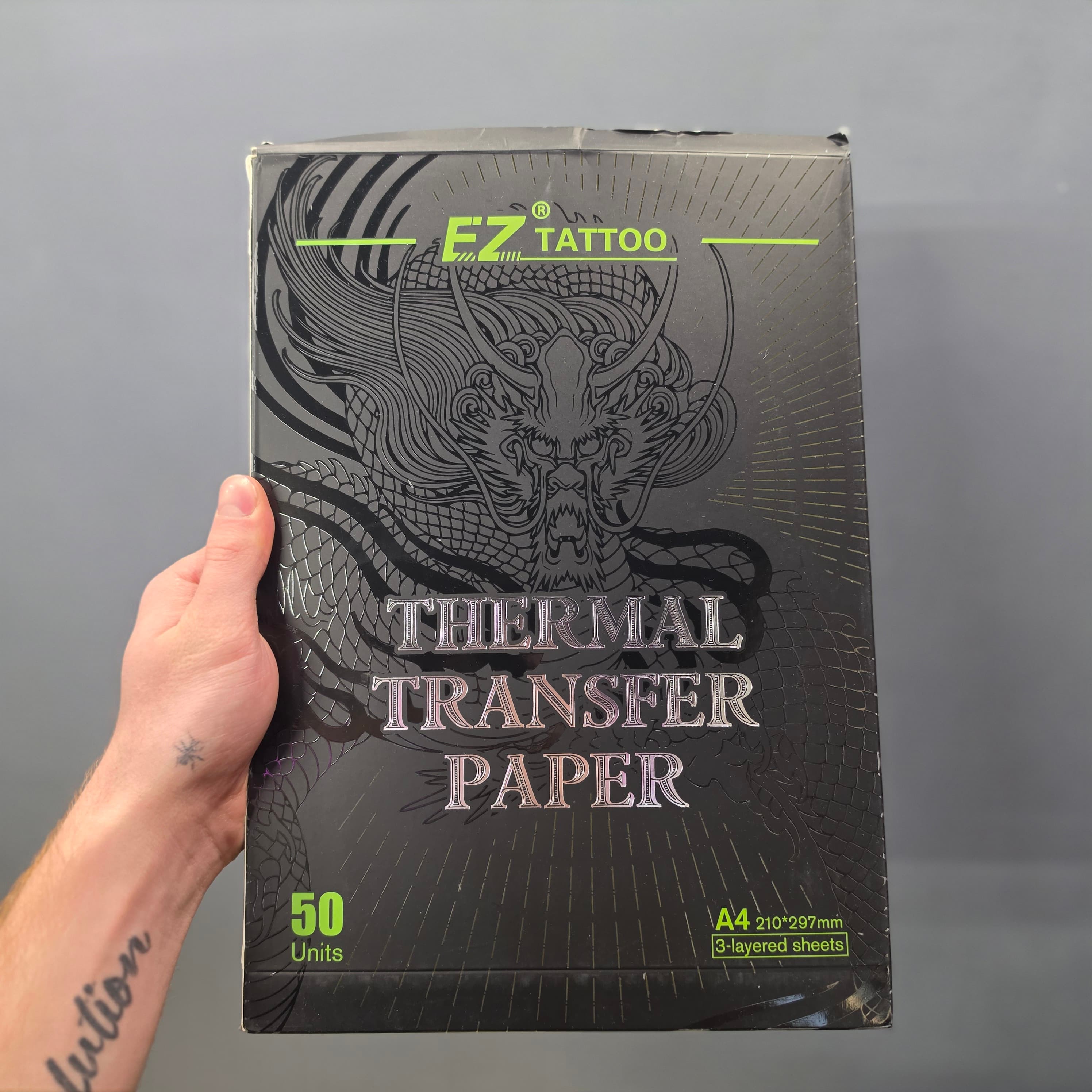 کاغذ استنسیل سهبرگ ایزد — EZ Tattoo Thermal Transfer Paper سایز A4