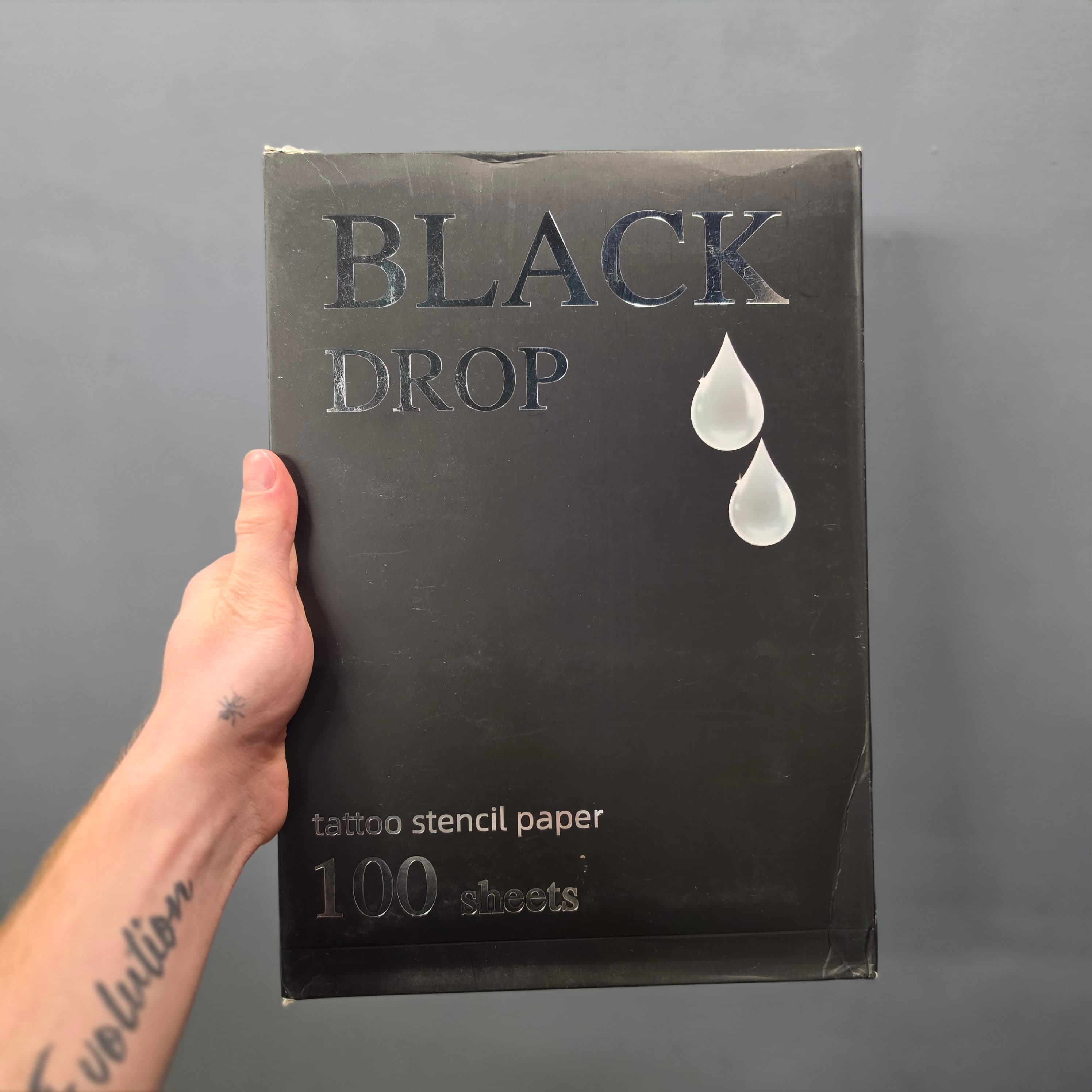 کاغذ استنسیل سهبرگ بلک دراپ — Black Drop Tattoo Stencil Paper سهلایه حرارتی